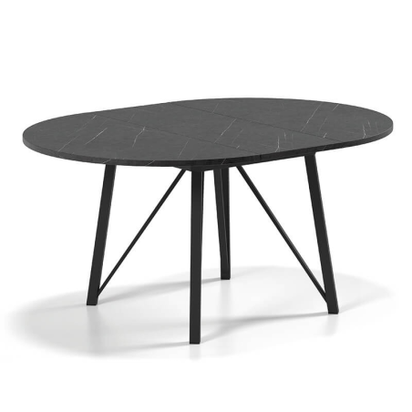 Table ronde tendance extensible à pieds métalliques - Wacko 2.0