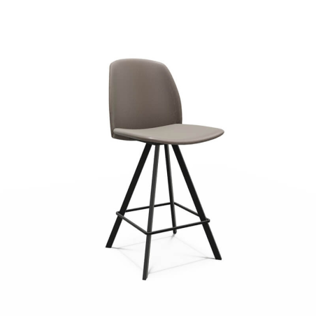 Tabouret snack moderne coloris taupe conçu en Belgique - BarFiona