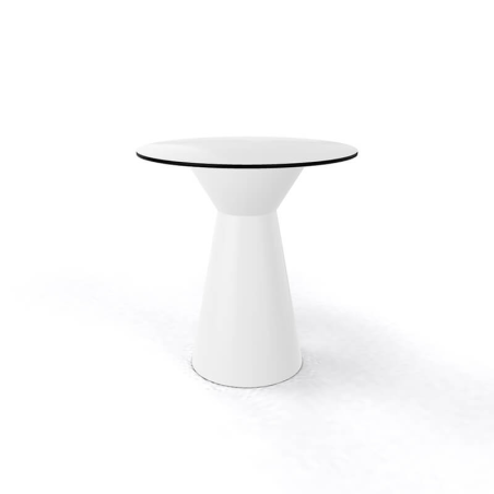 Table design à manger ronde coloris blanc - Roller H74