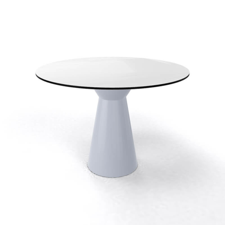 Table moderne à manger ronde coloris blanc - Roller H74