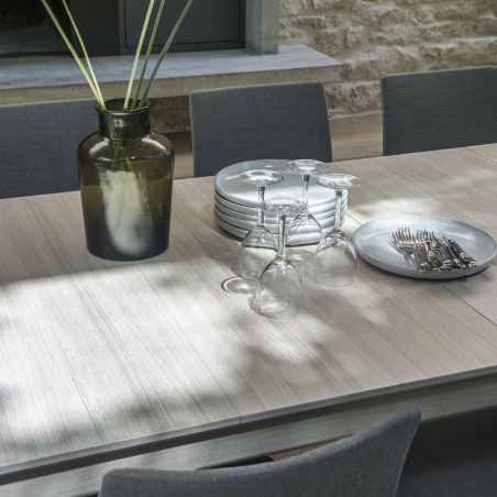 Table scandinave extensible en bois de chêne massif de fabrication danoise - SM26-27