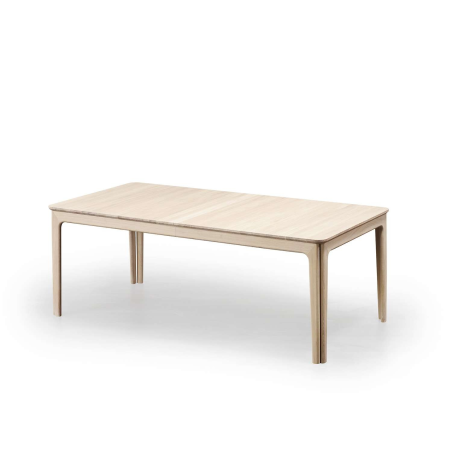 Table scandinave extensible en chêne huilé blanchi  de fabrication danoise - SM26-27