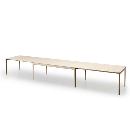 Table scandinave extensible en bois de chêne massif huilé de fabrication danoise - SM26-27