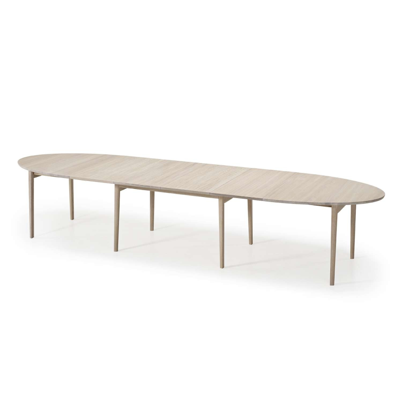 Table nordique ovale extensible en bois massif fabrication danoise - SM78