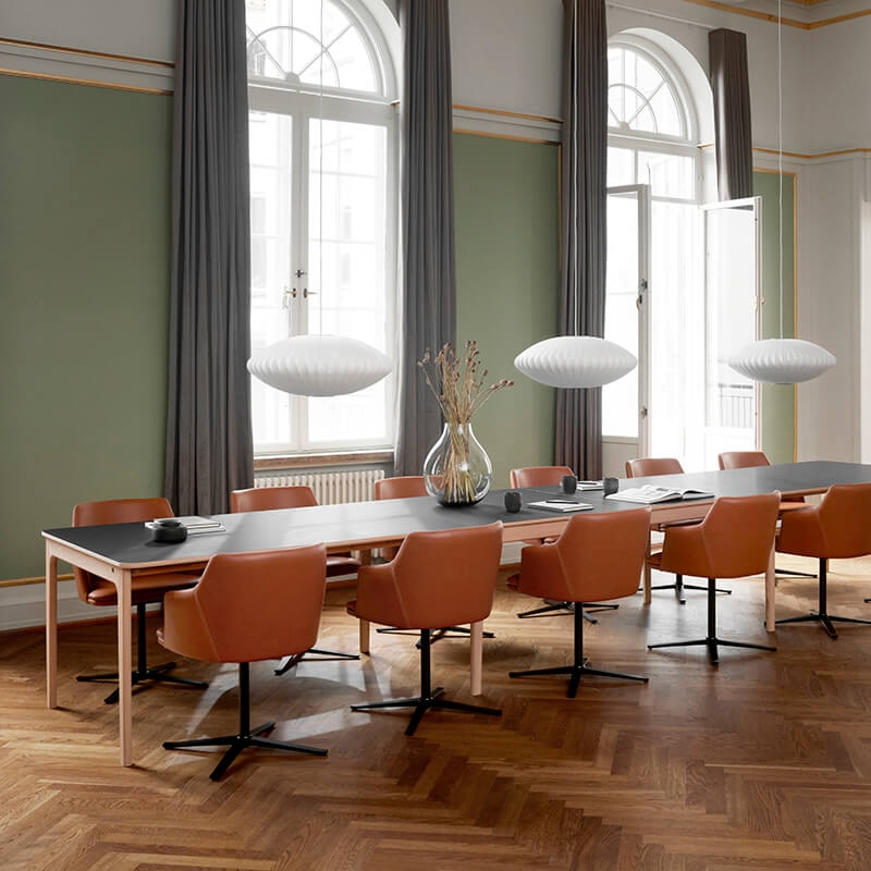 Table en bois massif et stratifié noir - SM26-27