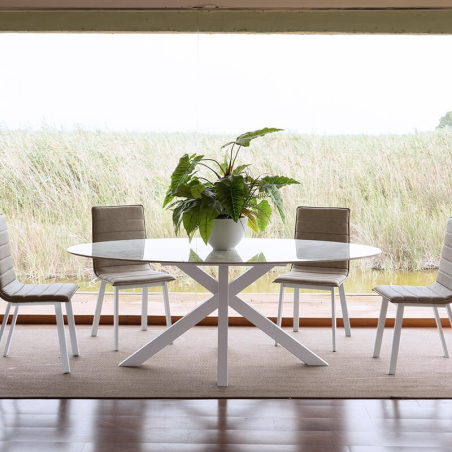 Moon - Table design ovale...