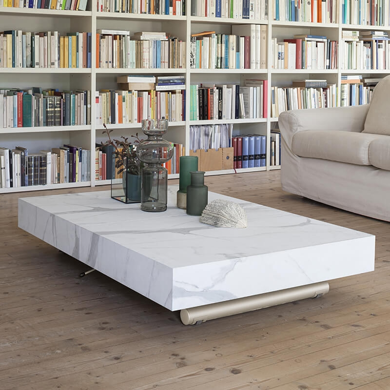 Table relevable en mélaminé avec allonges - Ulisse