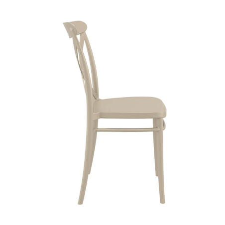 Chaise bistrot couleur taupe - Cross