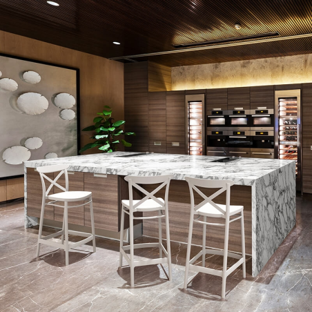 Tabouret moderne blanc - Cross