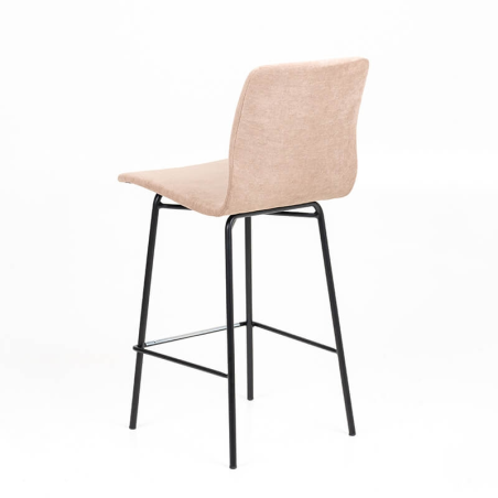 Tabouret snack en tissu écru - BarAmelie