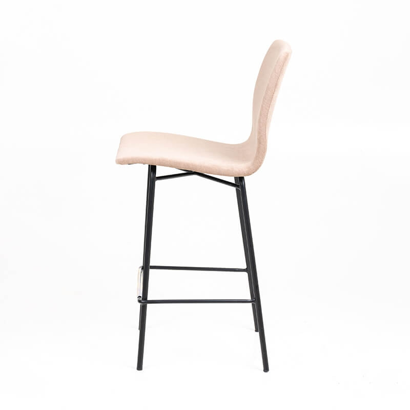 Tabouret snack écru en tissu - BarAmelie