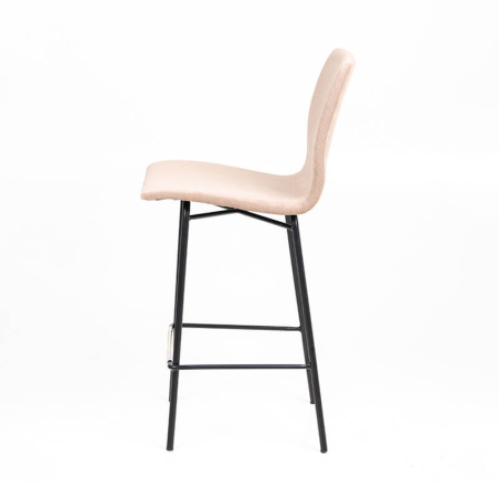 Tabouret snack écru en tissu - BarAmelie