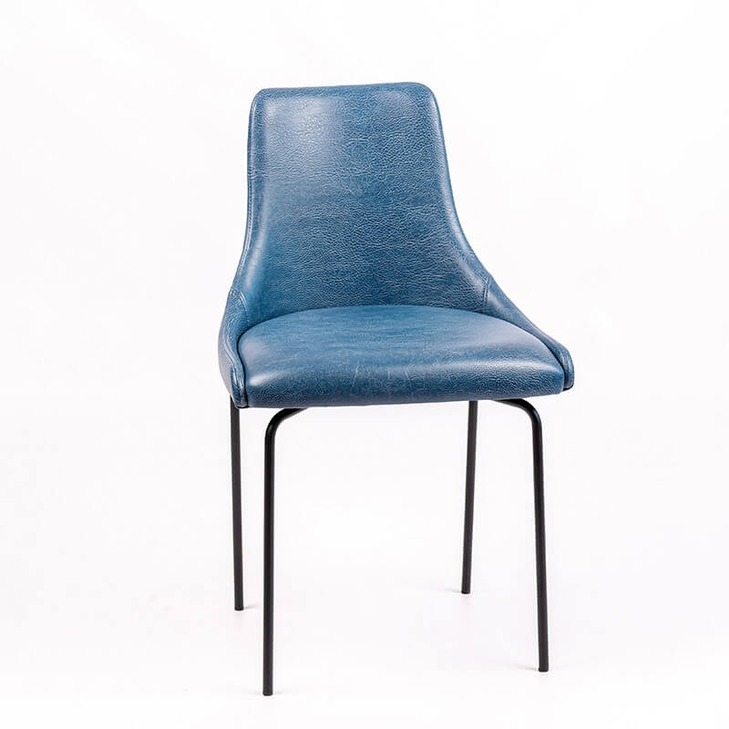 Chaise en synthétique avec pieds en métal - Lars