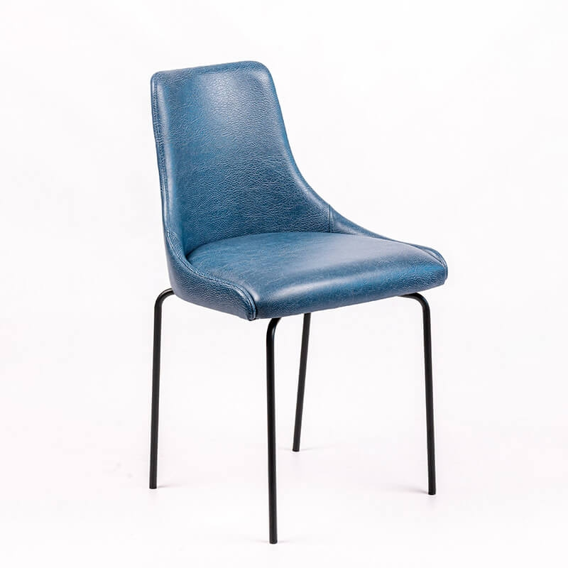 Chaise confortable avec pieds en métal - Lars