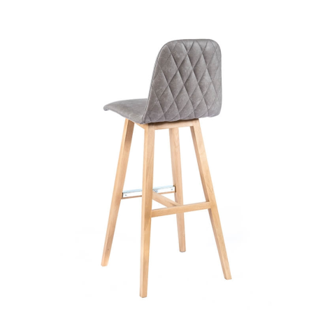 BarPandora diamant - Tabouret de bar scandinave avec pieds en bois