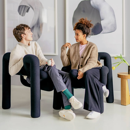 Fauteuil ergonomique confortable en tissu noir - Ekstrem Varier®