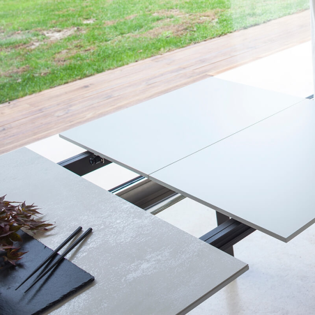 Table de salle à manger blanche en céramique - Teorema