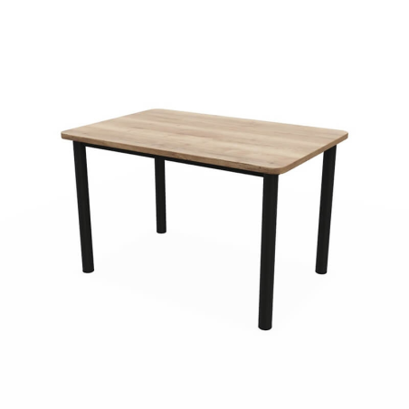 Petite table rectangle en stratifié imitation bois fabriquée en Belgique- Lustra