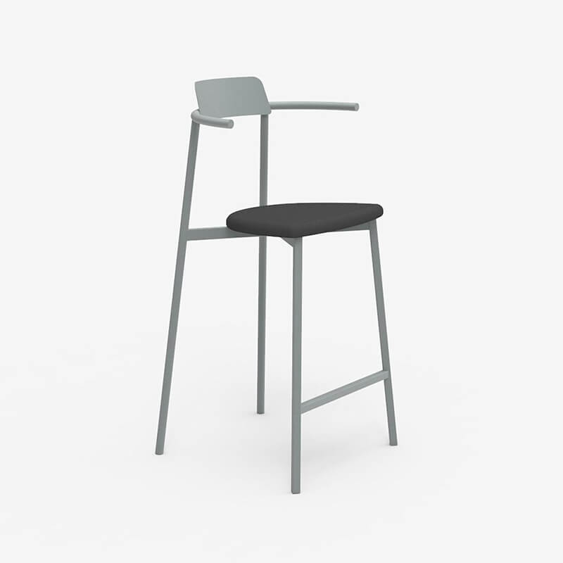 Tabouret snack contemporain en acier fabriqué en France - Alice Carrier ®