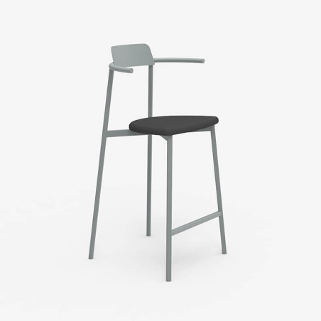 Tabouret snack contemporain en acier fabriqué en France - Alice Carrier ®