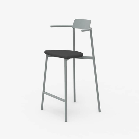 Tabouret hauteur 65 cm moderne en acier fabriqué en France - Alice Carrier ®