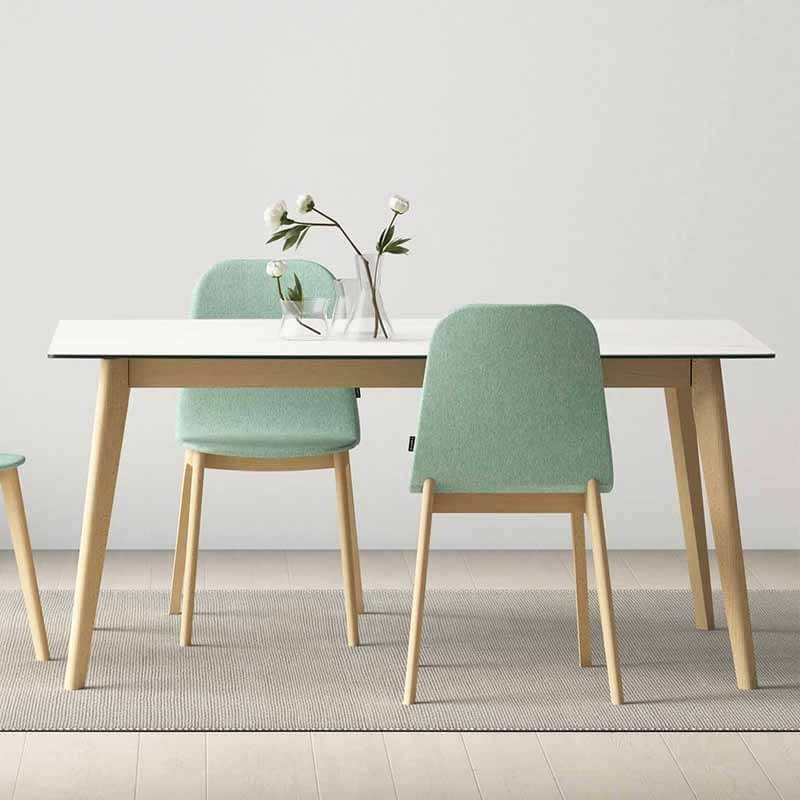 Table scandinave en céramique et bois de hêtre fabriquée en Espagne - Atlas