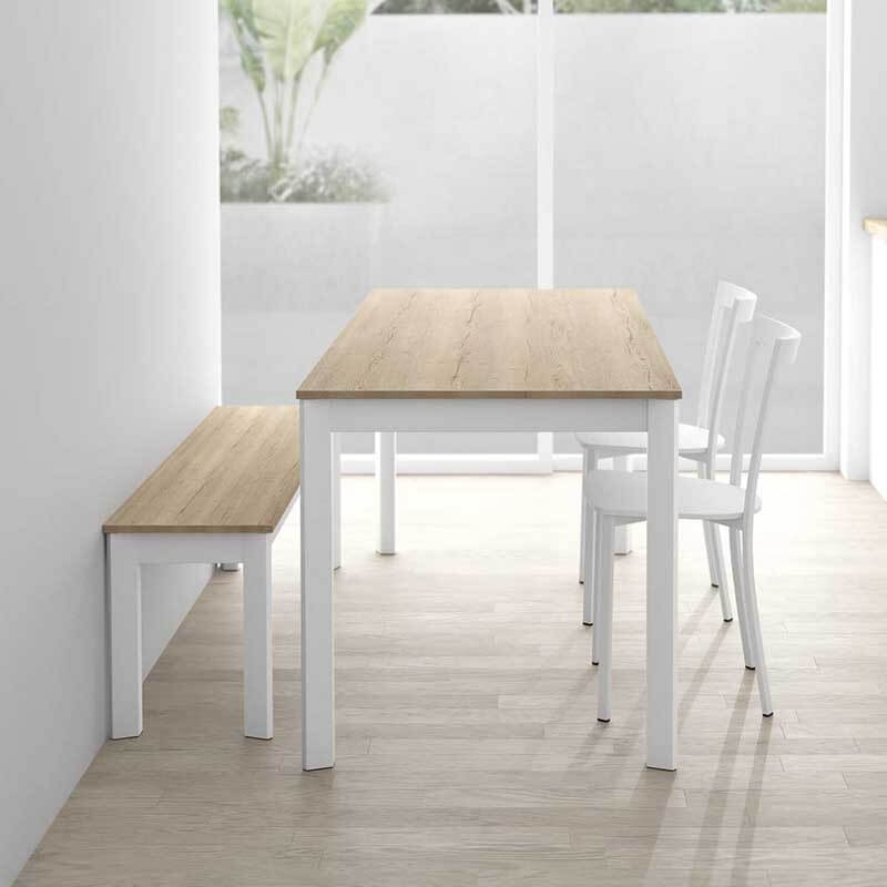 Table sur mesure en stratifié pieds en métal - Multiplus