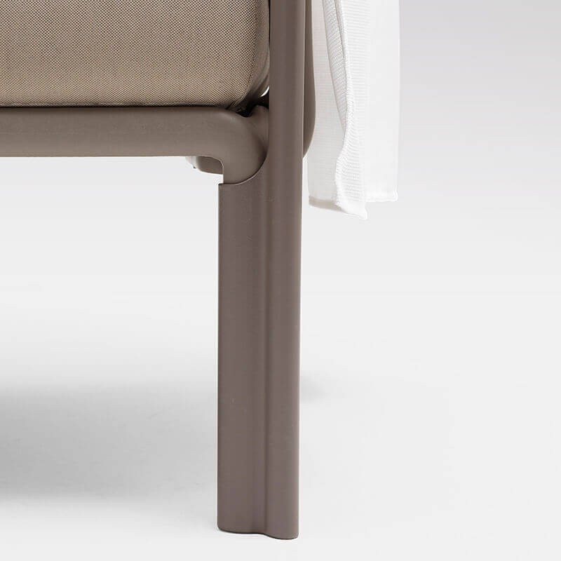 Canapé de jardin avec voile d'ombrage fabriqué en Italie - Komodo ombra 3