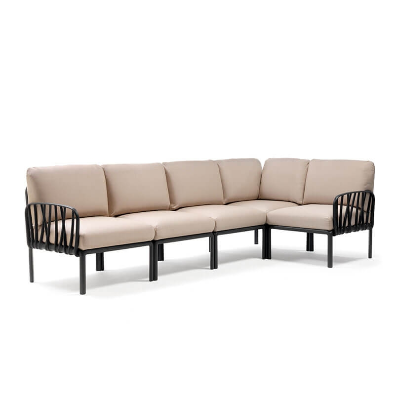Canapé modulable d'extérieur 5 places - Komodo