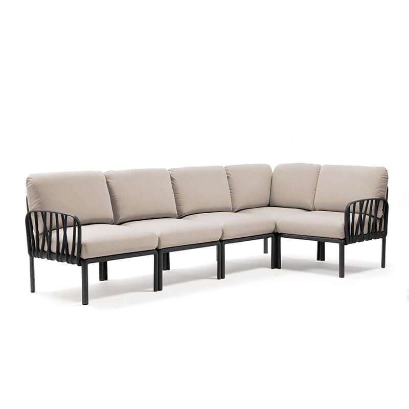 Canapé modulable d'extérieur 5 places - Komodo