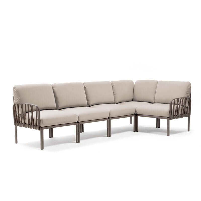 Canapé modulable d'extérieur 5 places - Komodo