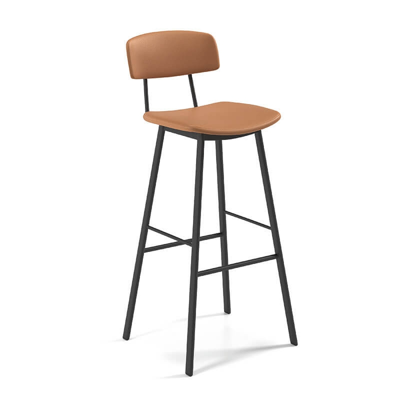 Tabouret marron en synthétique hauteur bar - BarAmica
