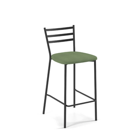 Tabouret en tissu et pieds en métal - BarRomy