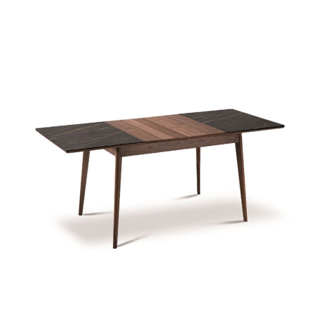 Table extensible en bois naturel et en céramique made in France - Paul