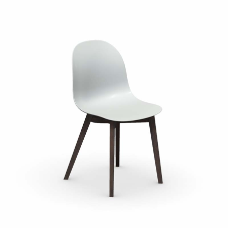 1665 Academy Connubia© - Chaise scandinave en polypropylène et bois