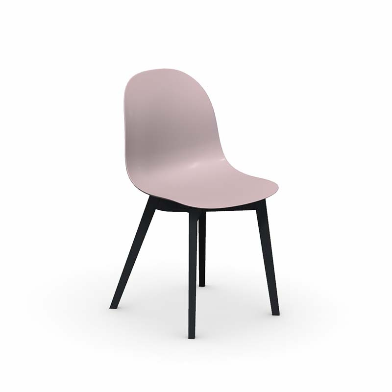 1665 Academy Connubia© - Chaise scandinave en polypropylène et bois