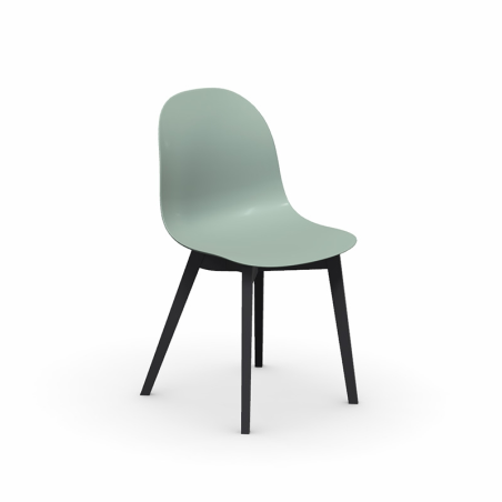1665 Academy Connubia© - Chaise scandinave en polypropylène et bois