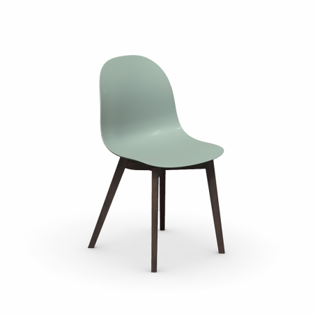 1665 Academy Connubia© - Chaise scandinave en polypropylène et bois