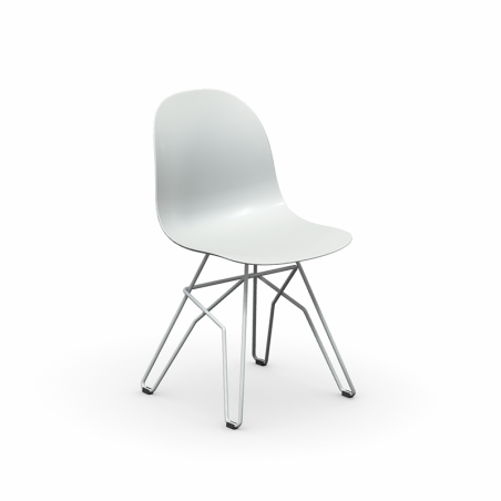 1664 Academy Connubia© - Chaise design en polypropylène et métal