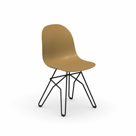 1664 Academy Connubia© - Chaise design en polypropylène et métal