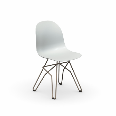 1664 Academy Connubia© - Chaise design en polypropylène et métal