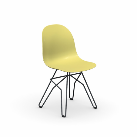 1664 Academy Connubia© - Chaise design en polypropylène et métal