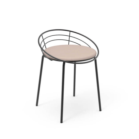 Chaise design en métal made in France - Yaël Carrier®