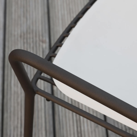 Fauteuil de terrasse design empilable en métal - Jasmine