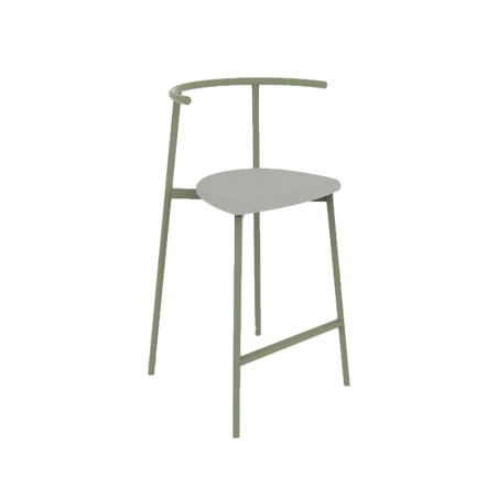 Alice Carrier ® - Tabouret snack moderne en acier fabriqué en France