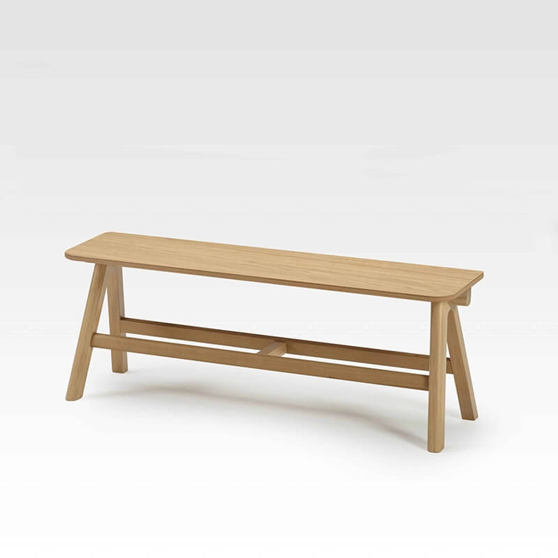 Banc design en bois massif - Chevron