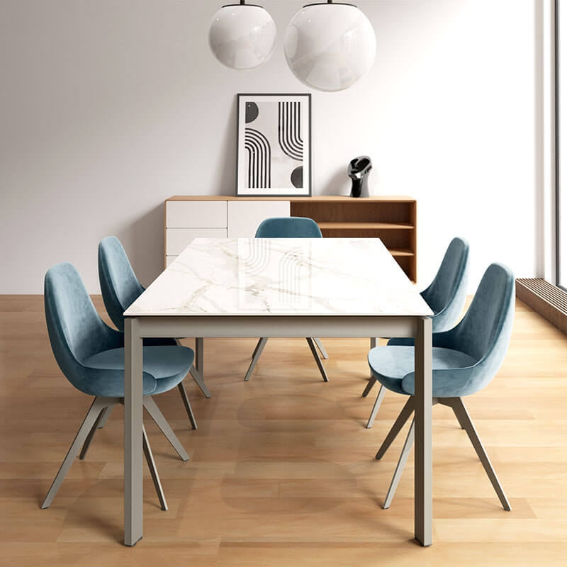 Table en Dekton avec pieds en métal - Lotus