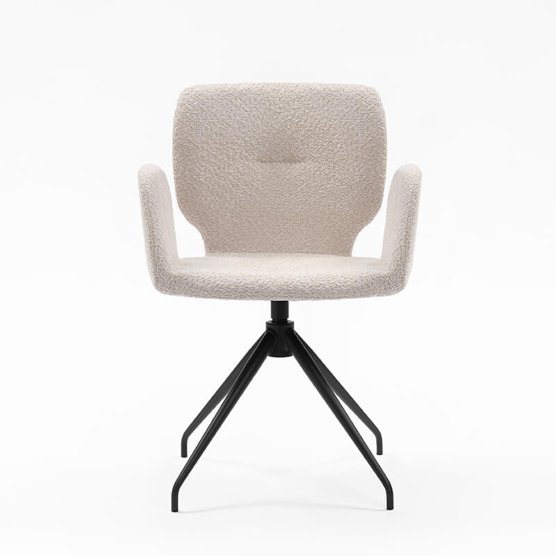 Fauteuil moderne en tissu avec pieds en métal - Jeanne Mobitec®