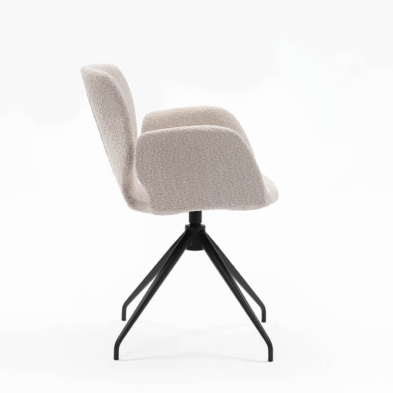 Fauteuil design en tissu avec pieds en métal - Jeanne Mobitec®