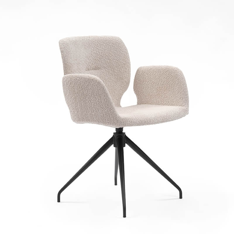 Fauteuil tendance en tissu avec pieds en métal - Jeanne Mobitec®